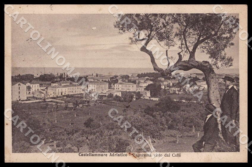 Pescara Castellammare Adriatico Panorama visto dai Colli cartolina GM0906 – fronte