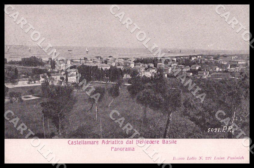 Pescara Castellamare Adriatico Belvedere Basile Panorama cartolina GM0926 – fronte