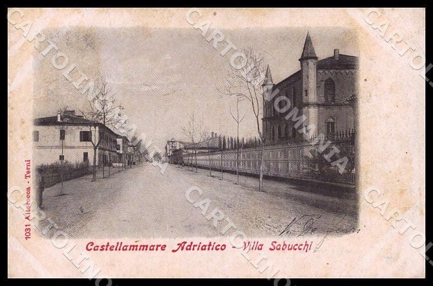 Pescara Castellammare Adriatico Villa Sabucchi Alterocca cartolina GM0930 – fronte