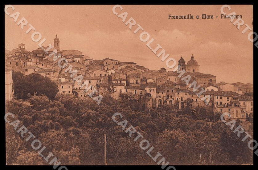 Chieti Francavilla al Mare Panorama RETRO ABRASO cartolina GM0933 – fronte