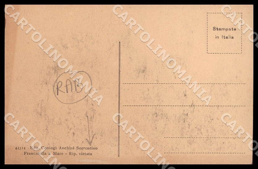 Chieti Francavilla al Mare Panorama RETRO ABRASO cartolina GM0933 – retro