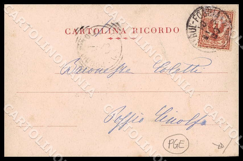 Chieti Francavilla al Mare Sirena PIEGHINE cartolina GM0937 – retro