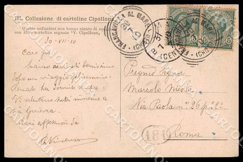 Chieti Francavilla al Mare Cipollone 9 16 cartolina GM0938 – retro