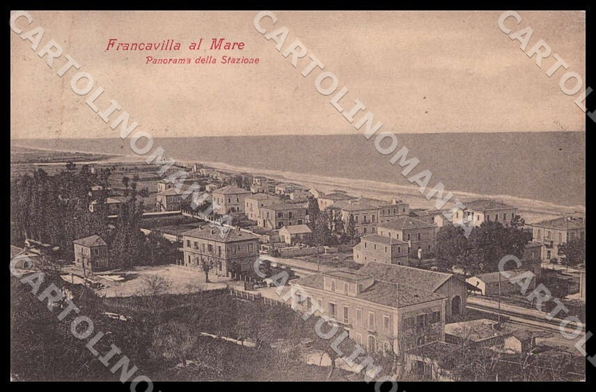 Chieti Francavilla al Mare Panorama Stazione MACCHIA cartolina GM0942 – fronte