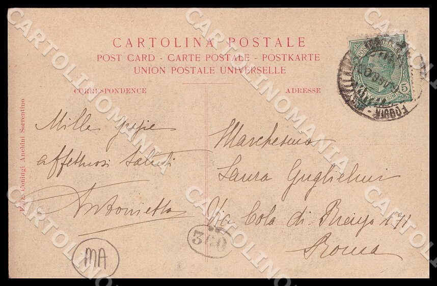 Chieti Francavilla al Mare Panorama Stazione MACCHIA cartolina GM0942 – retro