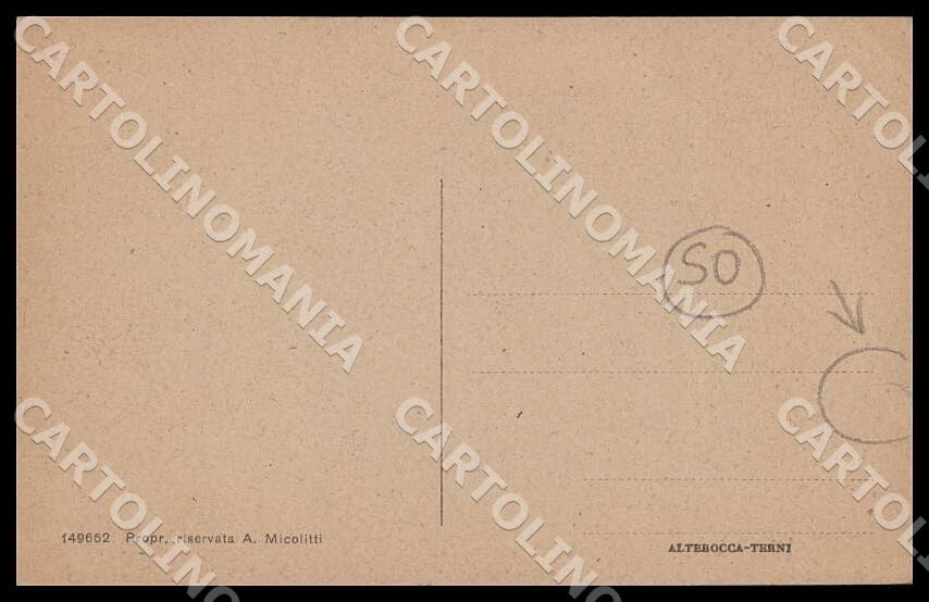 Pescara Loreto Aprutino Via Aquini Castello Comitale STRAPPO cartolina GM0957 – retro