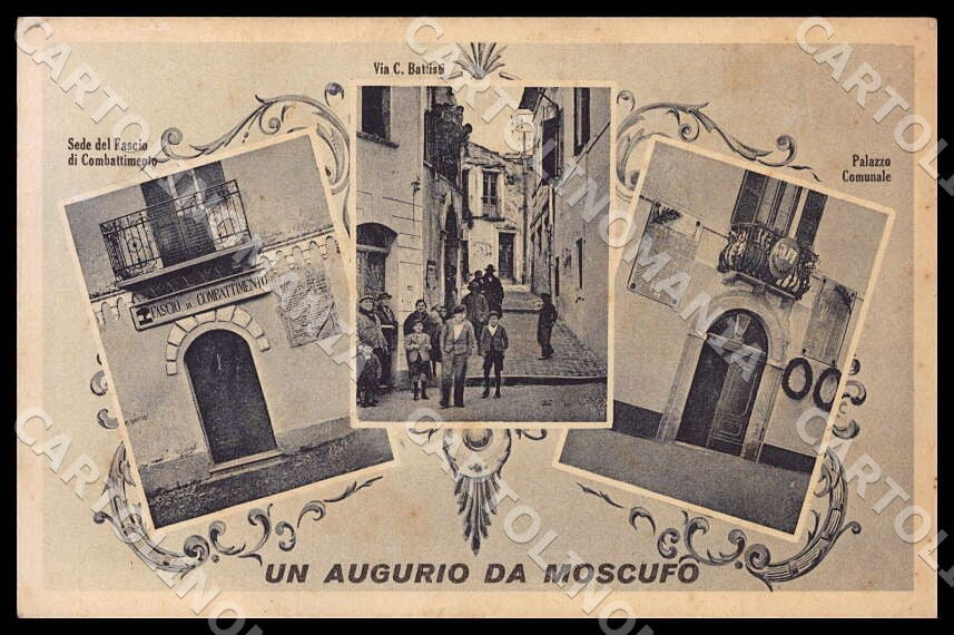 Pescara Moscufo Sede Fascio Combattimento Via Cesare Battisti cartolina GM0959 – fronte