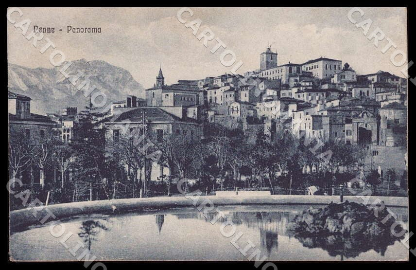 Pescara Penne Panorama Alterocca SCOLLATA cartolina GM0974 – fronte