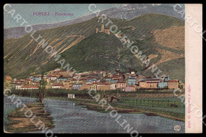 Pescara Popoli Panorama Alterocca 4032 cartolina GM0977 – fronte