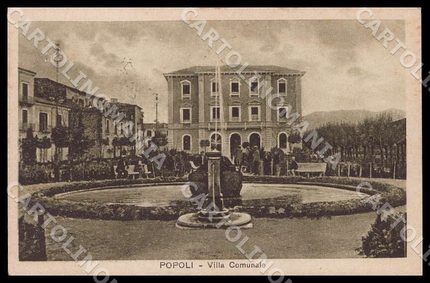Pescara Popoli Villa Comunale cartolina GM0978 – fronte
