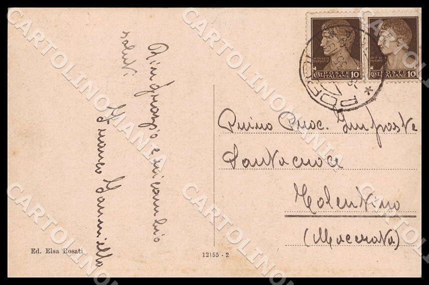 Pescara Popoli Villa Comunale cartolina GM0978 – retro