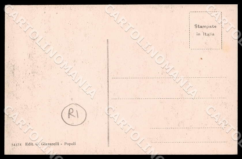 Pescara Popoli Panorama RIFILATA cartolina GM0980 – retro