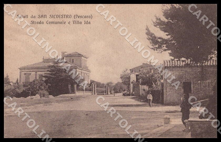 Pescara San Silvestro Saluti da Strada Comunale Villa Ida cartolina GM0983 – fronte
