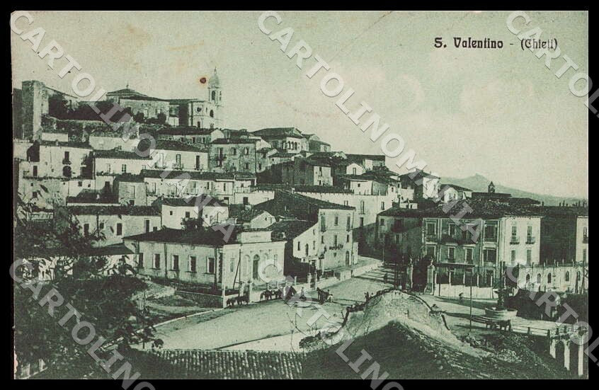 Chieti San Valentino in Abruzzo Citeriore Carretto ABRASA cartolina GM0984 – fronte