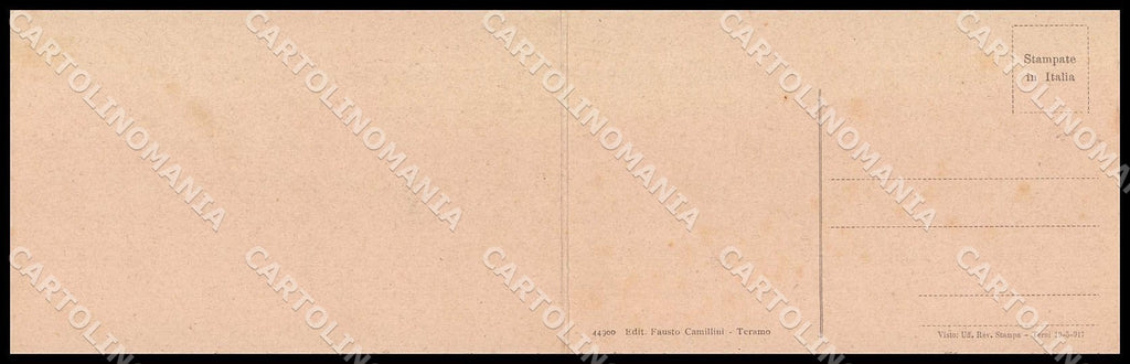 Teramo Città Panorama Doppia cartolina GM0988 – retro