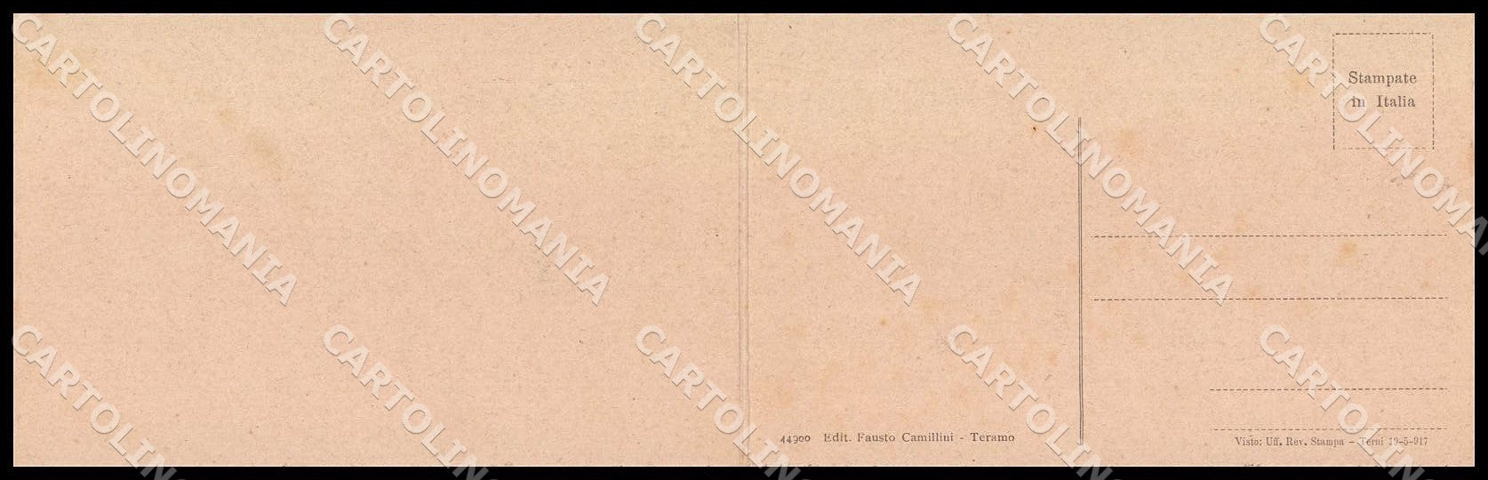 Teramo Città Panorama Doppia cartolina GM0988 – retro