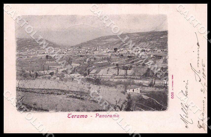 Teramo Città Panorama Alterocca 666 cartolina GM0992 – fronte