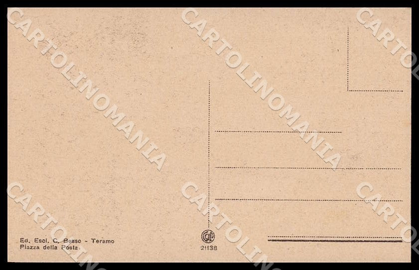 Teramo Città Corso San Giorgio cartolina GM0995 – retro