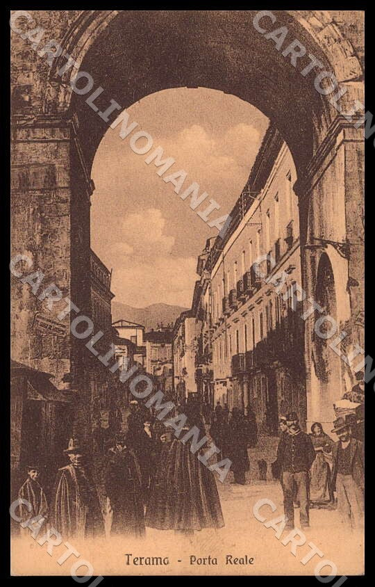 Teramo Città Porta Reale PIEGA cartolina GM1004 – fronte