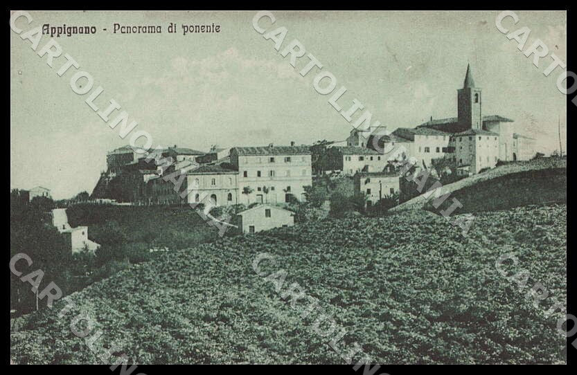 Macerata Appignano Panorama ponente cartolina GM1007 – fronte