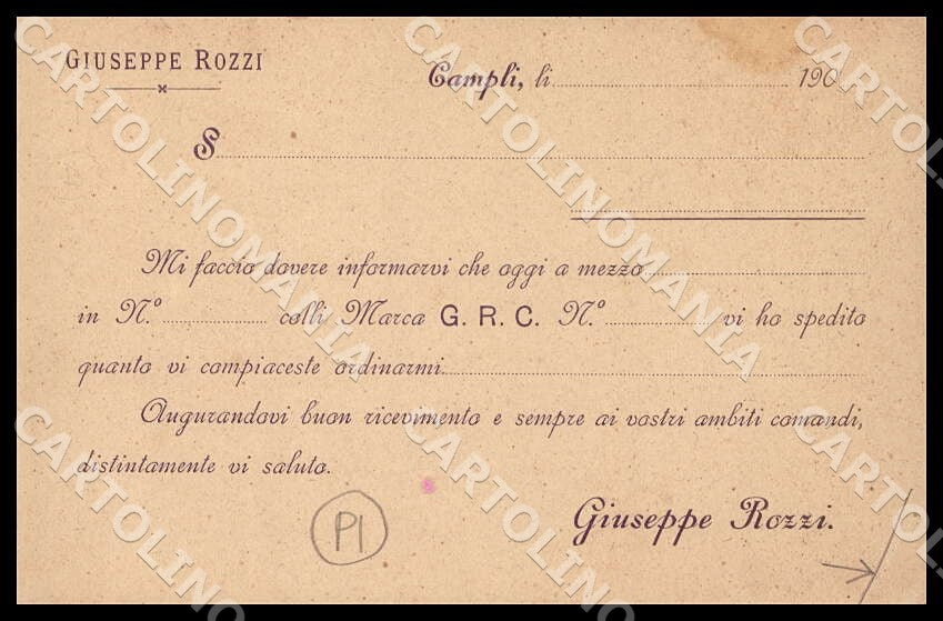 Teramo Campli Stabilimento Industriale Lavorazione Legno PIEGA cartolina GM1013 – retro