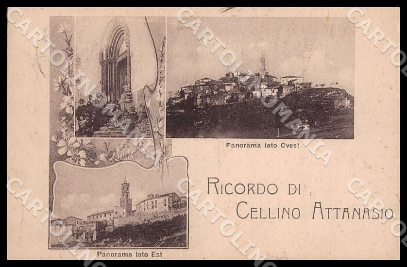 Teramo Cellino Attanasio Ricordo Panorama lato Ovest Est cartolina GM1015 – fronte