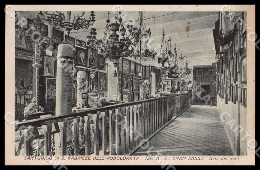 Teramo Isola del Gran Sasso Santuario San Gabriele Addolorata cartolina GM1024 – fronte