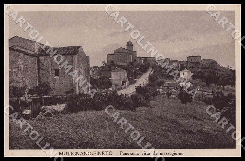 Teramo Mutignano Pineto Panorama visto da mezzogiorno cartolina GM1032 – fronte