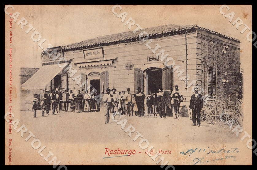 Teramo Roseto degli Abruzzi Rosburgo Poste ABRASA cartolina GM1037 – fronte