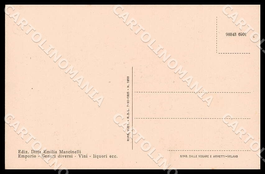 Teramo Silvi Marina Panorama visto alto cartolina GM1043 – retro