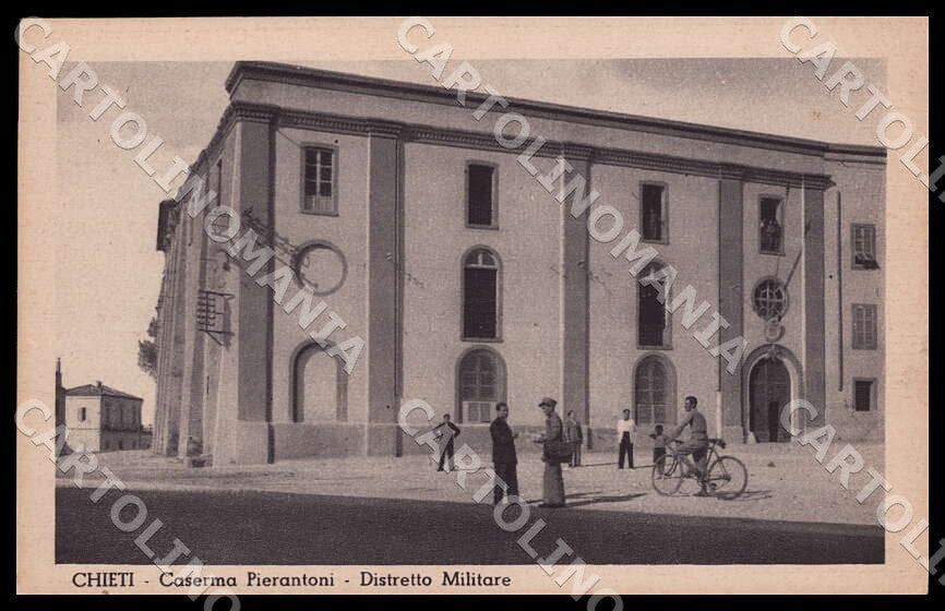Chieti Città Caserma Pierantoni Distretto Militare Militari cartolina GM1049 – fronte