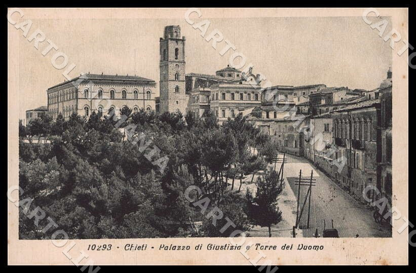 Chieti Città Palazzo Giustizia Torre Duomo cartolina GM1051 – fronte