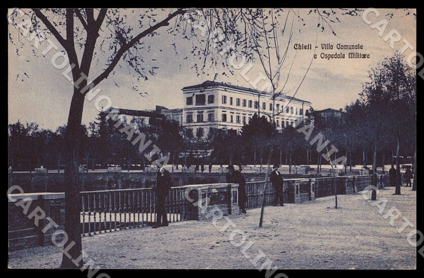 Chieti Città Villa Comunale Ospedale Militare cartolina GM1052 – fronte