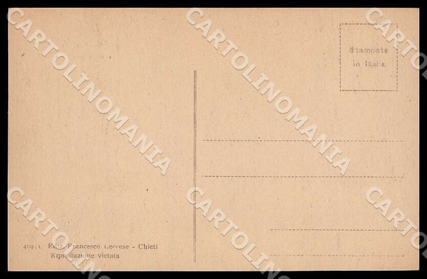Chieti Città Villa Comunale Ospedale Militare cartolina GM1052 – retro