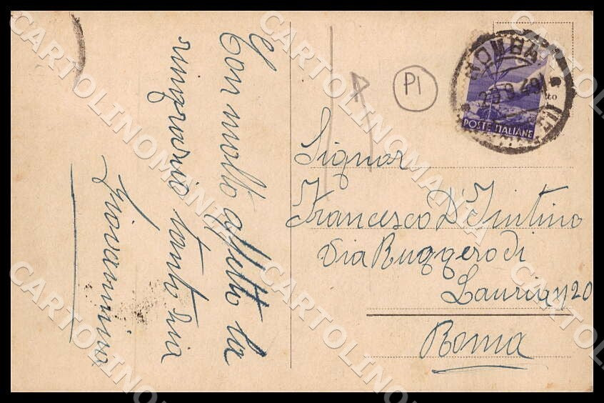 Chieti Bomba Saluti da Palazzo Municipale PIEGA cartolina GM1063 – retro