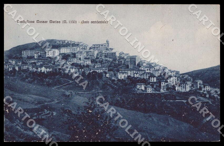 Chieti Castiglione Messer Marino Lato occidentale ABRASA cartolina GM1067 – fronte