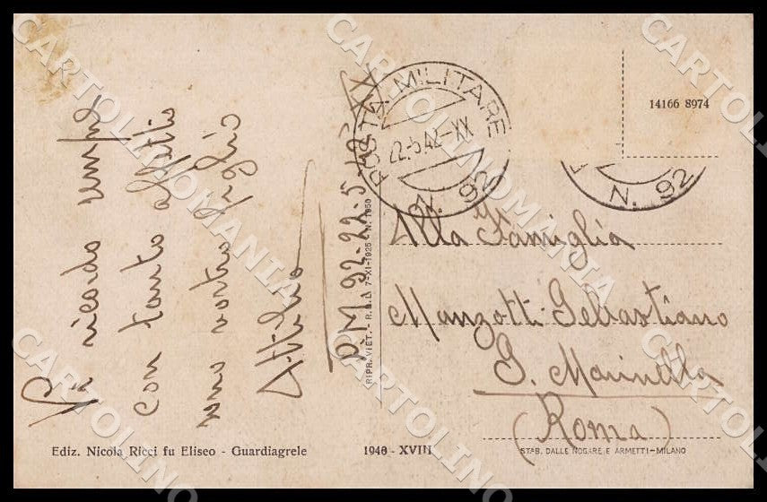Chieti Guardiagrele Sagra Maiella cartolina GM1073 – retro
