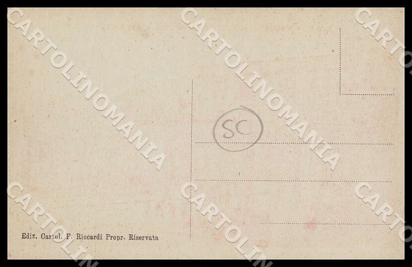 Matera Città Mercato verdura pesce SCOLLATA cartolina GM1096 – retro