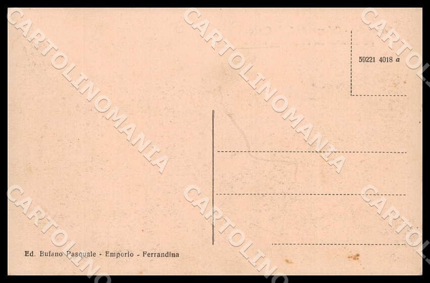 Matera Ferrandina Orfanotrofio Santo Antonio Padova Convento cartolina GM1099 – retro