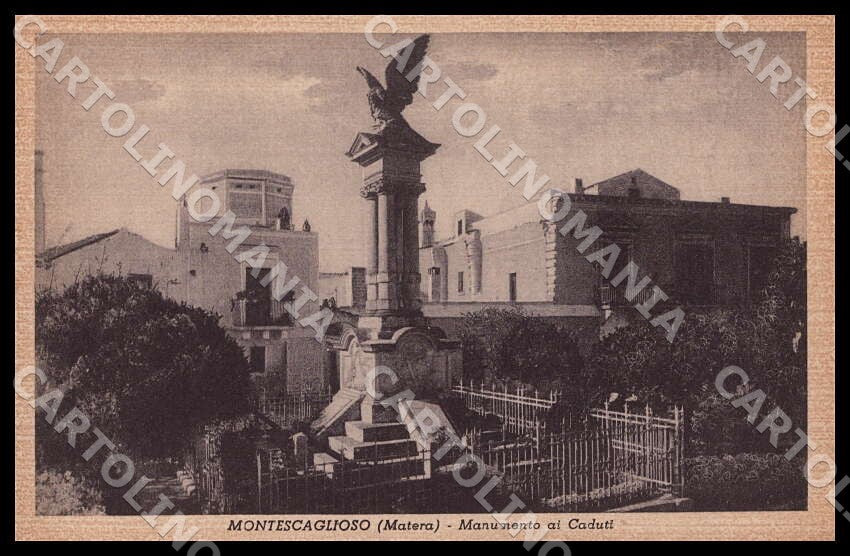 Matera Montescaglioso Monumento ai Caduti cartolina GM1105 – fronte