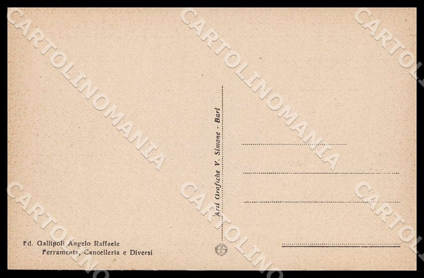 Matera Montescaglioso Monumento ai Caduti cartolina GM1105 – retro