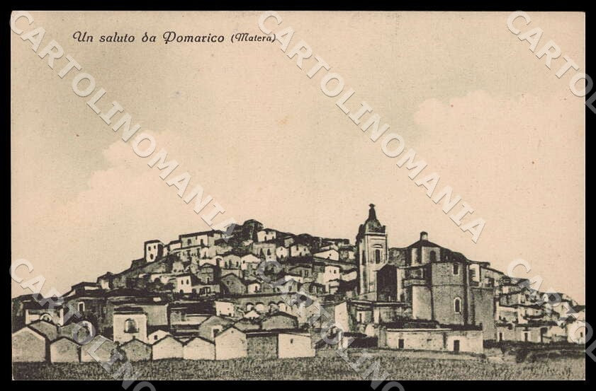Matera Pomarico un Saluto da cartolina GM1108 – fronte
