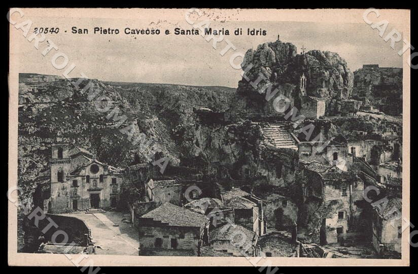 Matera Città San Pietro Caveoso Santa Maria Idris cartolina GM1110 – fronte