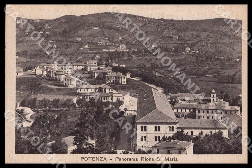 Potenza Città Panorama Rione Santa Maria cartolina GM1112 – fronte