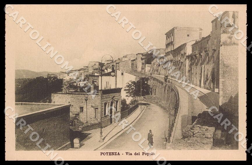 Potenza Città Via Popolo cartolina GM1113 – fronte