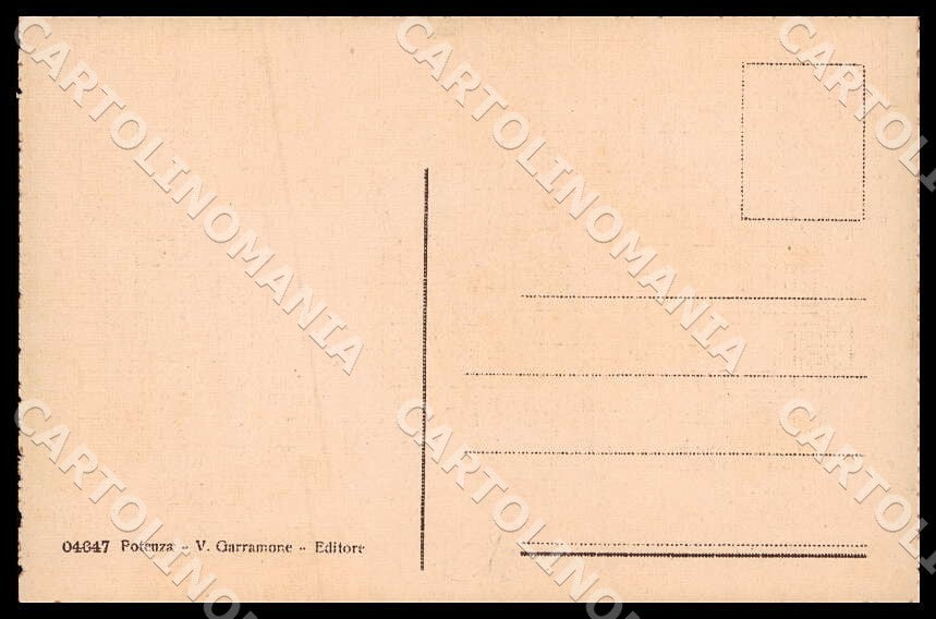 Potenza Città Via Popolo cartolina GM1113 – retro