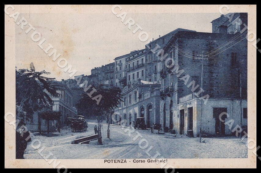 Potenza Città Corso Garibaldi Carretto Cavallo cartolina GM1114 – fronte