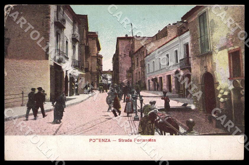 Potenza Città Strada Portasalza cartolina GM1115 – fronte