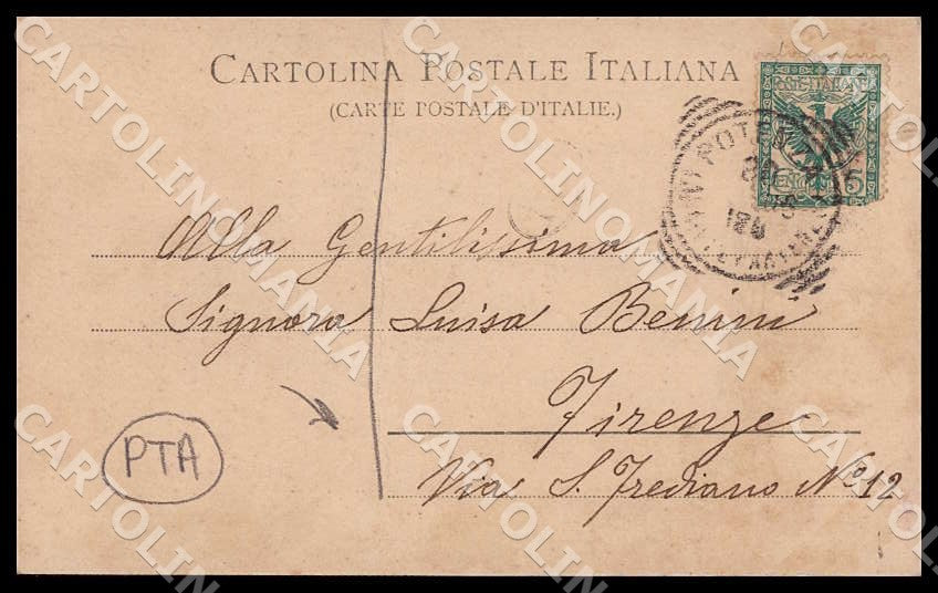 Potenza Città Cappella San Rocco Carretto Cavallo PIEGATA cartolina GM1121 – retro