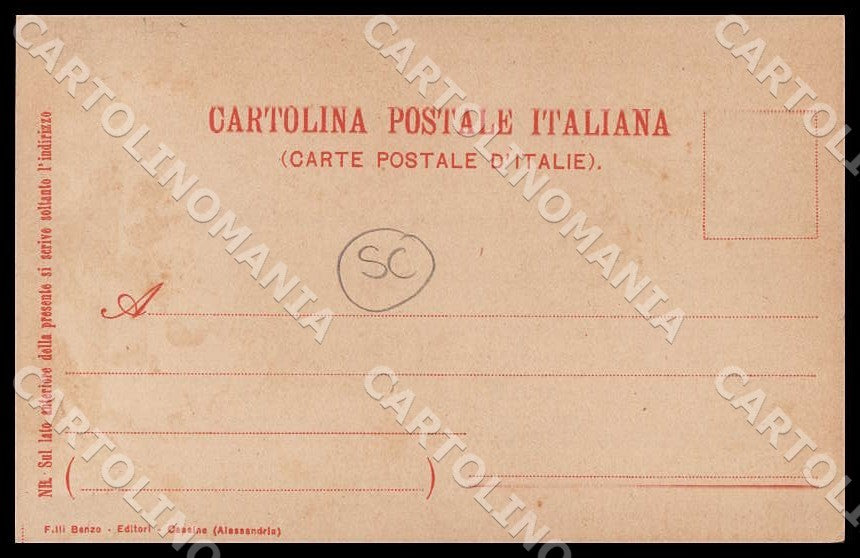 Potenza Città Poste Telegrafo Capra SCOLLATA cartolina GM1122 – retro
